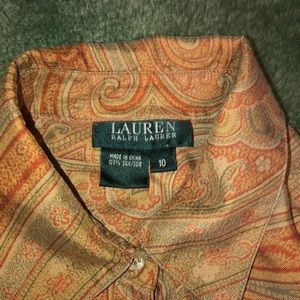 Ralph Lauren Tops - Ralph Lauren 100% Silk Shirt Ralph Lauren Tops - Ralph Lauren 100% Silk Shirt